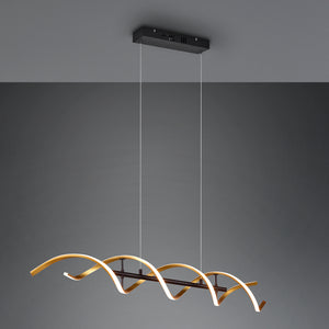 LED Integrated Pendant Gold with Adjustable White Light Colour (1542SEQ341810208)