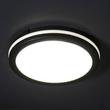20W Black Flush 200mm IP65 LED Colour Changing (Indoor/Outdoor) (1600BEN38383)