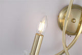 2 Light Wall Light - Satin Brass & Clear Glass Sconces (0483ASC41622SB)
