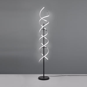 LED Integrated Floor Lamp with Adjustable White Light Colour - Brushed Aluminium (1542SEQ441810205)