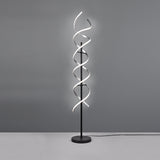 LED Integrated Floor Lamp with Adjustable White Light Colour - Brushed Aluminium (1542SEQ441810205)