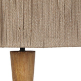 1 Light Wooden Floor Lamp with Natural Jute Shade (1542TOB467200130)