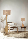 1 Light Wooden Floor Lamp with Natural Jute Shade (1542TOB467200130)
