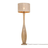1 Light Wooden Floor Lamp with Natural Jute Shade (1542TOB467200130)