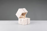 1 Light Wooden Box Table Lamp reminiscent of a Treasure Chest in White (1542TRE514110101)