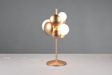 3 Light Table Lamp in White Glass and Gold (1542BUB517400379)
