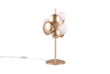3 Light Table Lamp in White Glass and Gold (1542BUB517400379)