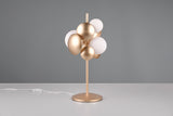 3 Light Table Lamp in White Glass and Gold (1542BUB517400379)