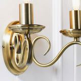 2 Light Wall Light in Antique Brass (0711BER20302AN)