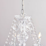 12 Light Chandelier with Clear Acrylic Beading - Height Adjustable (0711CLA30884CL)
