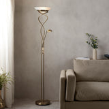 Mother & Child Task Floor Lamp - Antique Brass (0711MONAN)