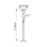 Mother & Child Task Floor Lamp - Antique Brass (0711MONAN)