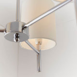 3 Light Semi Flush in Chrome with White Shades (0711BRIO3CH)