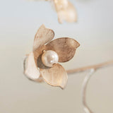 5 Light Chandelier in Cream with Brushed Gold effect (0711LUL5CR)