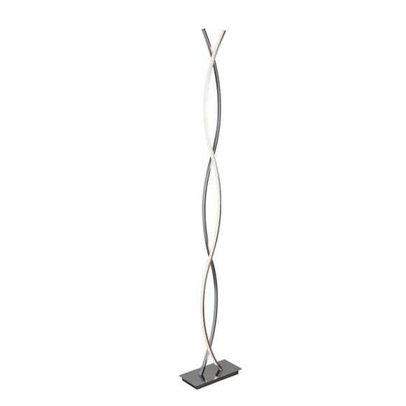 LED Floor Lamp In Chrome and Opal (0483PLA5679CC)