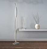 LED Floor Lamp In Chrome and Opal (0483PLA5679CC)