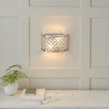 Crystal and Chrome Wall Light (0711HUD2WBCH)