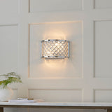 Crystal and Chrome Wall Light (0711HUD2WBCH)