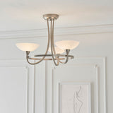 3 Light Semi Flush in Satin Chrome (0711CAG3SC)