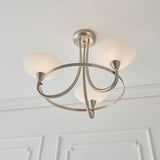 3 Light Semi Flush in Satin Chrome (0711CAG3SC)
