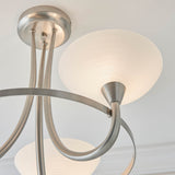 3 Light Semi Flush in Satin Chrome (0711CAG3SC)
