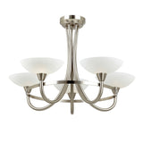 5 Light Semi Flush in Satin Chrome (0711CAG5SC)