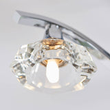 3 Light Semi Flush in Chrome Plate and Clear Crystal (0711LAN3CH)