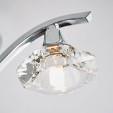 3 Light Semi Flush in Chrome Plate and Clear Crystal (0711LAN3CH)