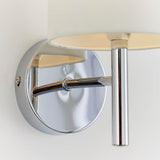 1 Light Wall Light in Chrome with White Shade (0711BRIO1WBCH)
