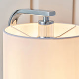 Touch Table Lamp - Polished Chrome with White Shade (0711CANTLCH)