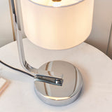 Touch Table Lamp - Polished Chrome with White Shade (0711CANTLCH)