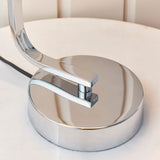 Touch Table Lamp - Polished Chrome with White Shade (0711CANTLCH)