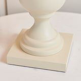 1 Light Wooden Table Lamp finished in Ivory with Linen Shade (0711MARTLIV)