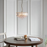 3 Light Pendant finished in Brass with clear acrylic detailing (0711FAR14BP)