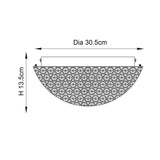 3 Light Flush Fitting - Suitable for Bathroom IP44 (0711CHR60103)