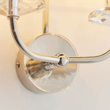 2 Light Wall Lamp - Bright Nickel with Vintage White Shade (0711NIX60180)