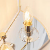 2 Light Wall Lamp - Bright Nickel with Vintage White Shade (0711NIX60180)