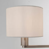 3 Light Pendant in Matt Nickel with White Vintage Shade (0711DAL60256)