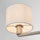 3 Light Pendant in Matt Nickel with White Vintage Shade (0711DAL60256)