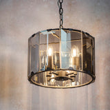 4 Light Pendant with Bevelled Smoked Glass (0711CLO61281)