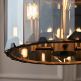 4 Light Pendant with Bevelled Smoked Glass (0711CLO61281)