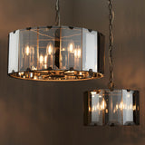 4 Light Pendant with Bevelled Smoked Glass (0711CLO61281)