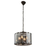 4 Light Pendant with Bevelled Smoked Glass (0711CLO61281)