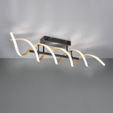 LED Integrated Gold Ceiling Lamp with Adjustable White Light Colour (1542SEQ641810208)