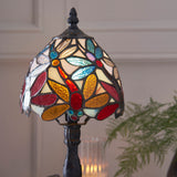 1 Light Mini Table Lamp Tiffany Style Coloured Glass (0711LOR64246)