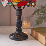 1 Light Mini Table Lamp Tiffany Style Coloured Glass (0711LOR64246)
