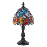 1 Light Mini Table Lamp Tiffany Style Coloured Glass (0711LOR64246)