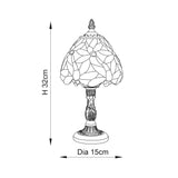 1 Light Mini Table Lamp Tiffany Style Coloured Glass (0711LOR64246)