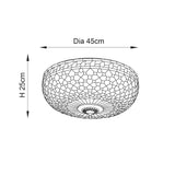 Tiffany Large 2 Light Flush (0711MIL64276)