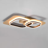 LED Integrated Ceiling Lamp Black and Gold (1542LUG642910280)